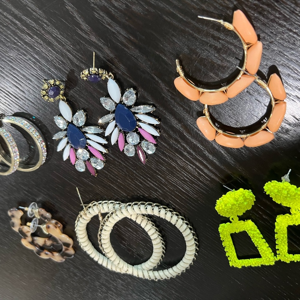 Colorful Statement Earrings Set